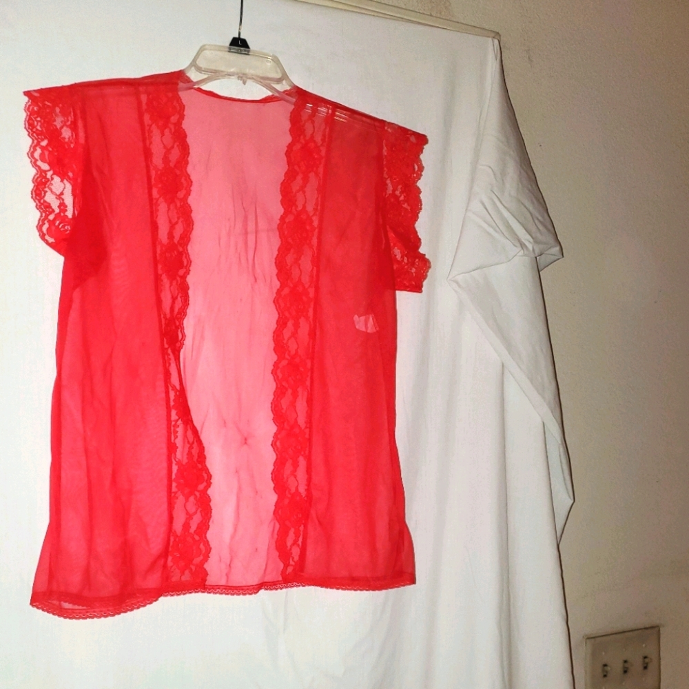 Sheer red cover